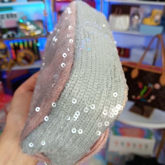 Chanel Waterfall Pastel Pink Multi Color Squin Flap Shoulder Crossbody Bag Full - Picture 7 of 16